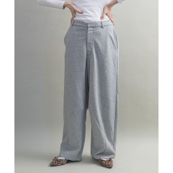 ワイドパンツ スウェットパンツ ジャージ キレイめ　スウェットワイドパンツ レディース