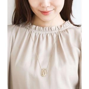 ネックレス リングモチーフロングネックレス レディース