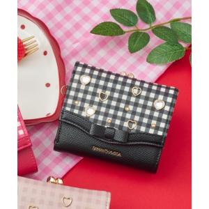 財布 ストロベリーギンガム折財布 レディース