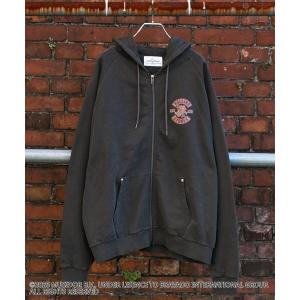 パーカー 「ザ・ローリング・ストーンズ」ピグメントスウェットZIPパーカー メンズ レディース