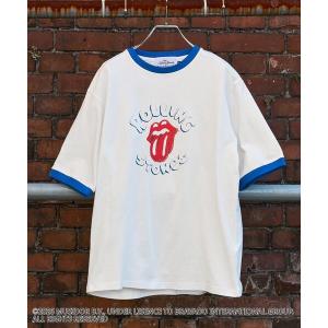 tシャツ 「ザ・ローリング・ストーンズ」半袖リンガーT メンズ レディース