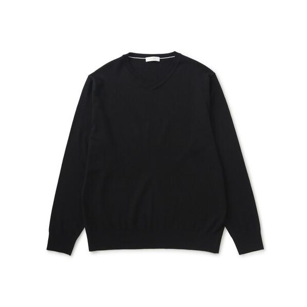 セーター ニット シルキータッチVNプルオーバー メンズ