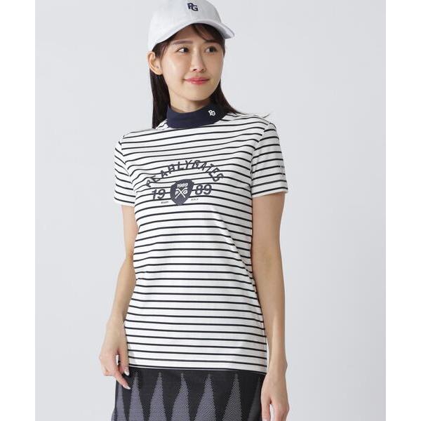 tシャツ 「PEARLY GATES」ボーダー柄　８０／１　３６Ｇベアカノコ レディース