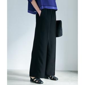 パンツ 「WEB限定カラーあり」FluidBackSatin ワイドパンツ レディース