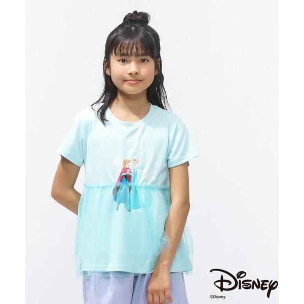 tシャツ ディズニー  iCOOL 遮熱UV ドレスTシャツ キッズ 子供服 女の子
