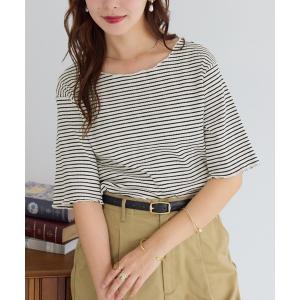 tシャツ ひんやりリブ　メロウデザイントップス レディース