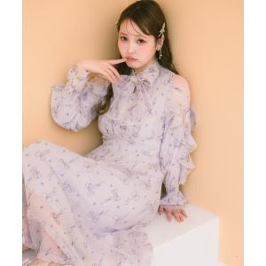 Angelic Pretty / リボンシャーリングジャンパースカート サックス I