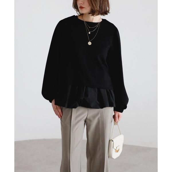 tシャツ バルーンタンク×レイヤードトップスセット レディース