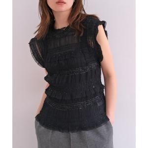 ブラウス シャツ シャーリングギャザーブラウス レディース