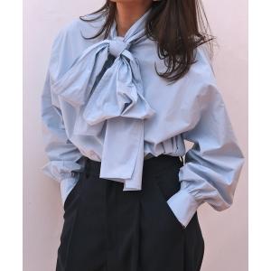 ブラウス シャツ ボウタイブラウス レディース