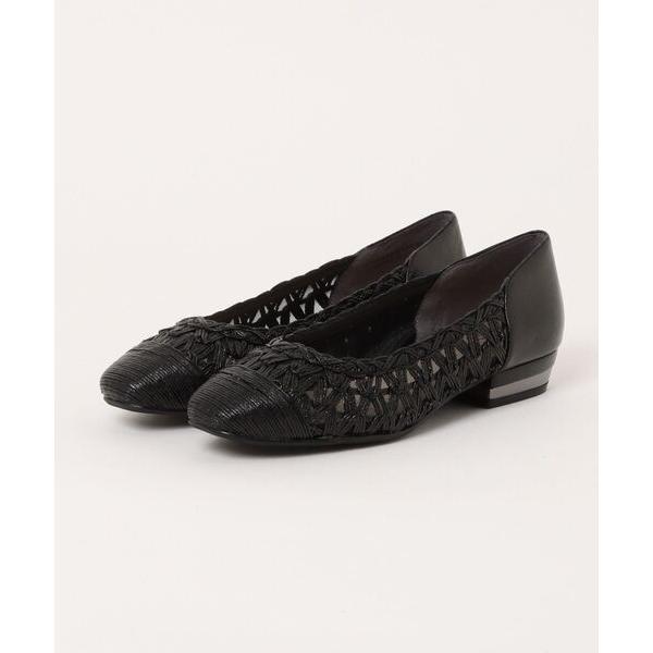 パンプス メッシュフラットパンプス