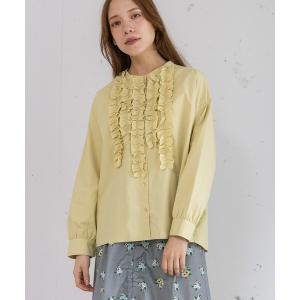 ブラウス シャツ ランダムフリルシャツ レディース