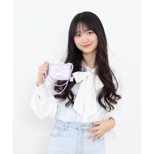 財布 チェック花シャカシャカRFウォレット キッズ 子供 男の子