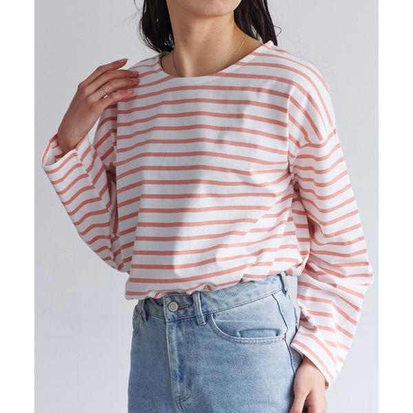 tシャツ OE天竺　ボーダーロンT レディース