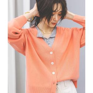 Vネック長袖カーディガン634143