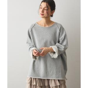 トレーナー スウェット カットオフラグランオーバースウェット レディース