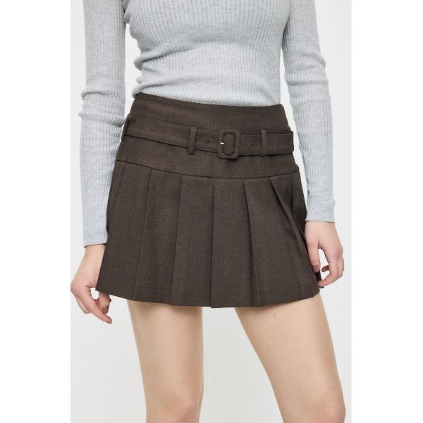 スカート LOW SLUNG PLEATED ミニスカート