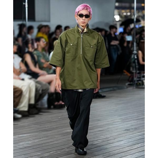 シャツ BANDANA HALF ZIP SHIRT メンズ