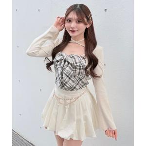 tシャツ ツィードリボンキャミボレロアンサンブル レディース