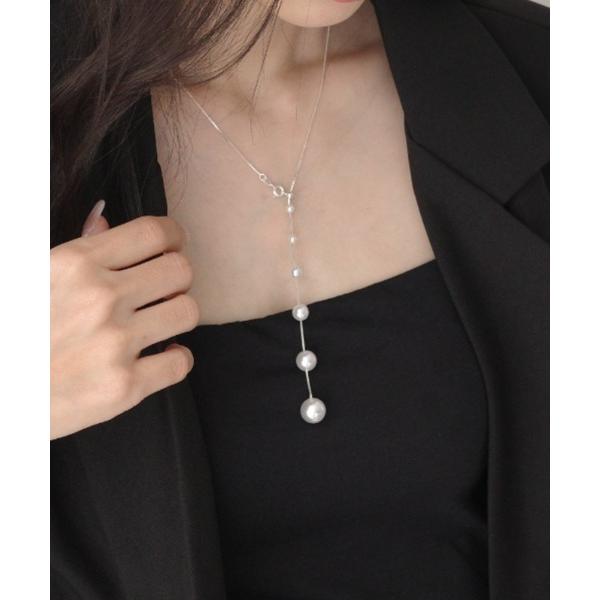ネックレス ドロップパール Yラインネックレス レディース