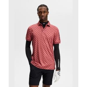 ポロシャツ 半袖 「J.LINDEBERG/GOLF」 半袖ポロシャツ プリント柄 Tour Tech Print Polo メンズ