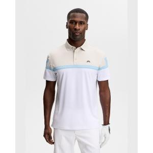 ポロシャツ 半袖 「J.LINDEBERG/GOLF」 半袖ポロシャツ パネル柄 Emil Polo メンズ