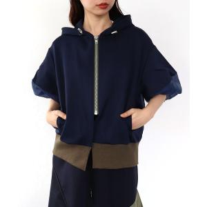 パーカー MARECHAL TERRE / マルシャルテル」コンビネーションフーディー レディース