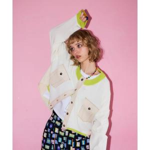 カーディガン MARECHAL TERRE / マルシャルテル」ニットコンビネーションカーディガン レディース