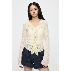 レディース LACE RUFFLE トップス