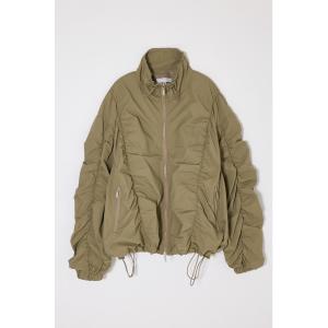 ブルゾン アウター 「26年SS新作」SHIRRING OVER NYLON ブルゾン レディース