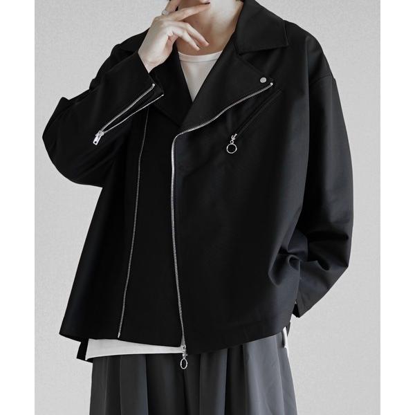 「welise」 ライダースジャケット S ブラック メンズ