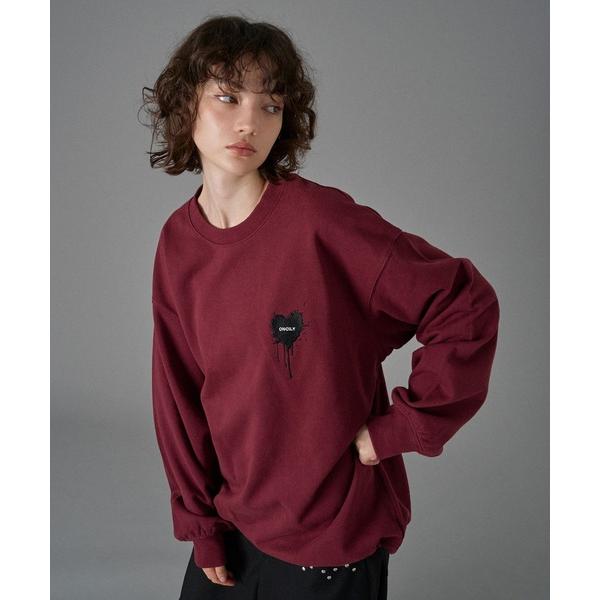 「ONCILY」 スウェットカットソー SMALL ボルドー メンズ