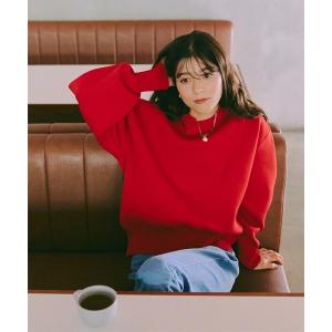 「titivate」 長袖ニット M レッド レディース