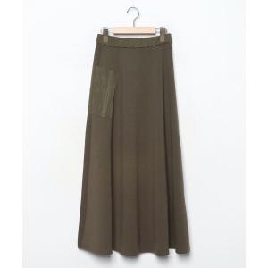 「COTORICA」 フレアスカート MEDIUM カーキ レディース