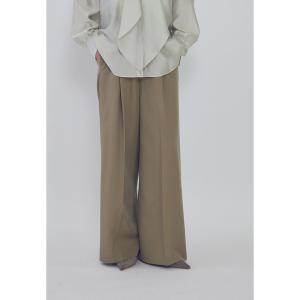 パンツ ウールギャバジントラウザー レディース