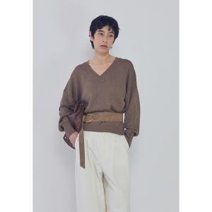 ニット セーター ブライトニットVネックプルオーバー レディース