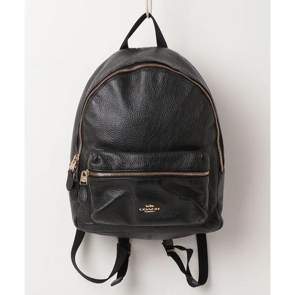 「COACH」 ワンポイントリュック - ブラック レディース