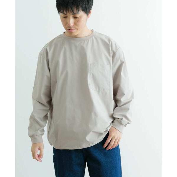 「ITEMS URBANRESEARCH」 長袖Tシャツ LARGE ベージュ メンズ