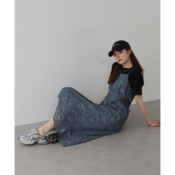 「J by blue」 キャミソールワンピース MEDIUM ブルー レディース