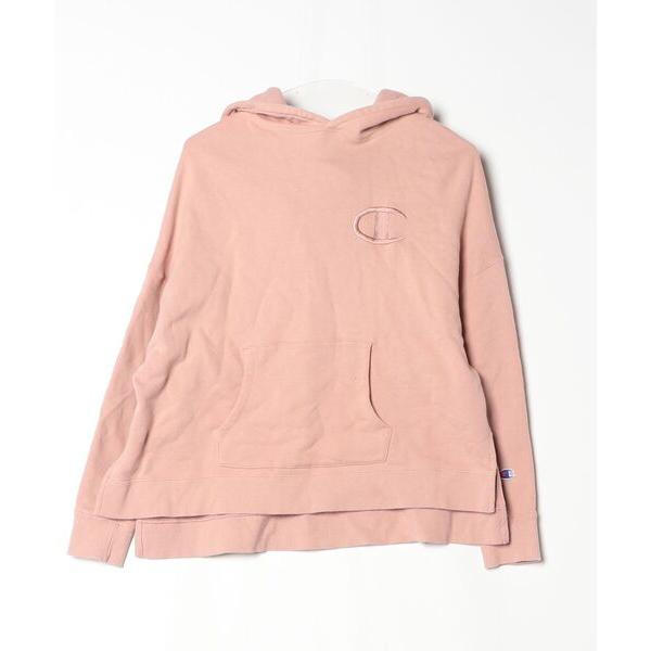 「Champion」 プルオーバーパーカー M ピンク レディース