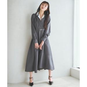 ワンピース ダブルカラーワンピース