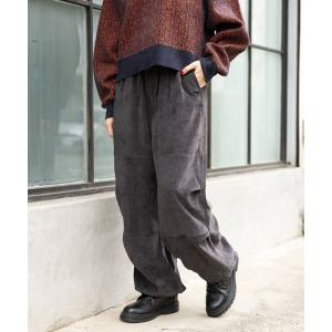 「niko and...」 イージーパンツ FREE ブラック レディース