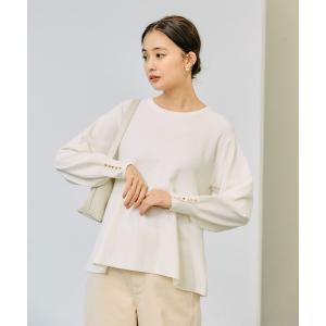 「GLOBAL WORK」 長袖ニット MEDIUM アイボリー レディース