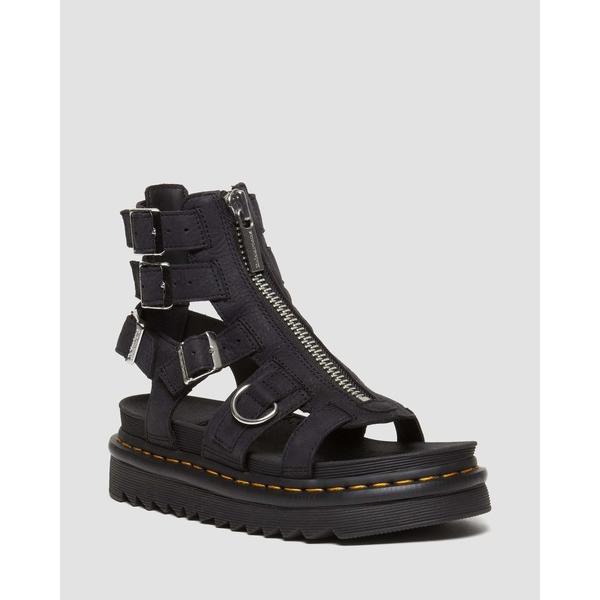 「Dr. Martens」 フラットサンダル - ブラック レディース