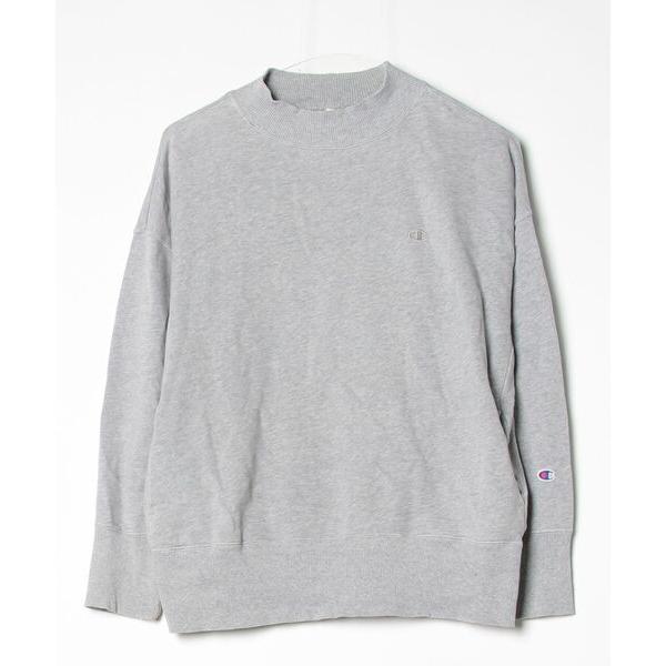 「Champion」 スウェットカットソー MEDIUM グレー レディース