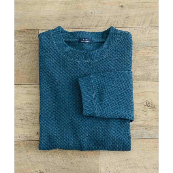 「ITEMS URBANRESEARCH」 長袖Tシャツ MEDIUM ブルー メンズ