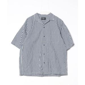 「CHARI&CO」 半袖シャツ MEDIUM ネイビー メンズ