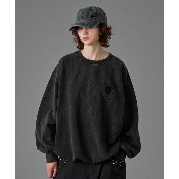 「ONCILY」 スウェットカットソー SMALL ブラック系その他 メンズ