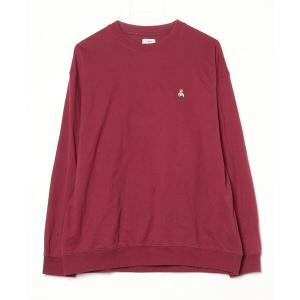 「coen」 長袖Tシャツ L ワインレッド メンズ