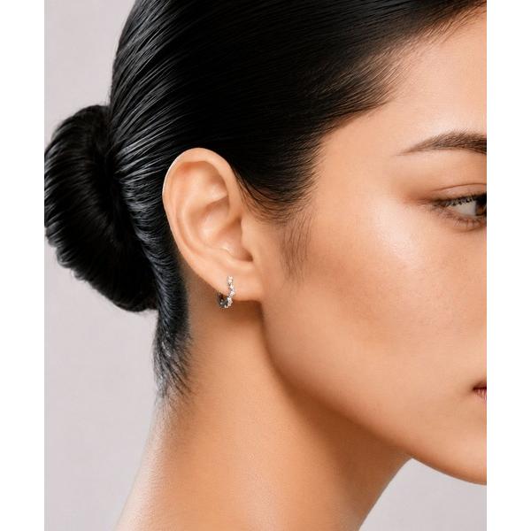 アレルギー対応 ピアス Luce Texture Hoop Pierce / 金属アレルギー対応 レ...